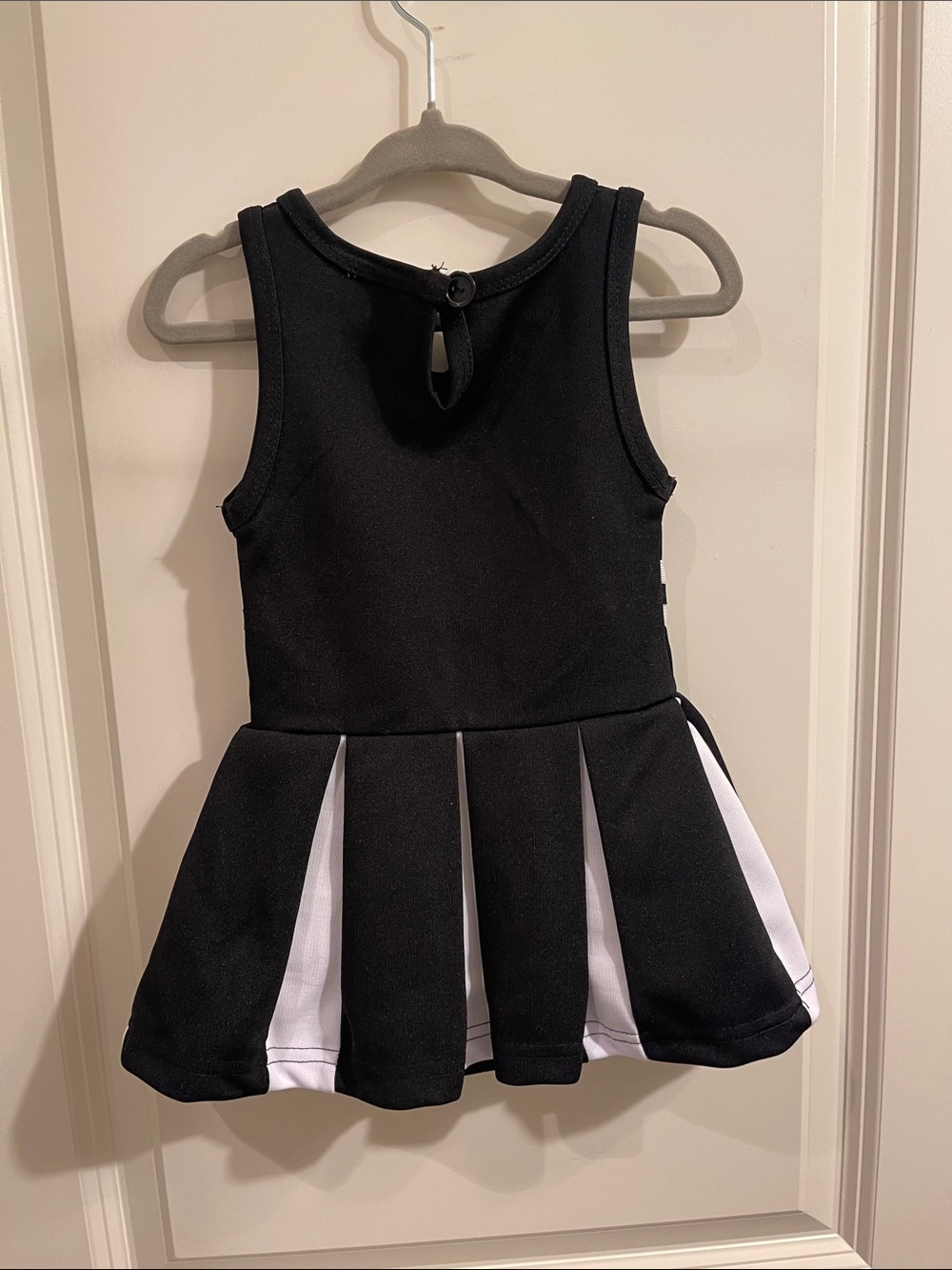 Kids Black Cheer Dress with SaintsNFL - Picture 5 of 7
